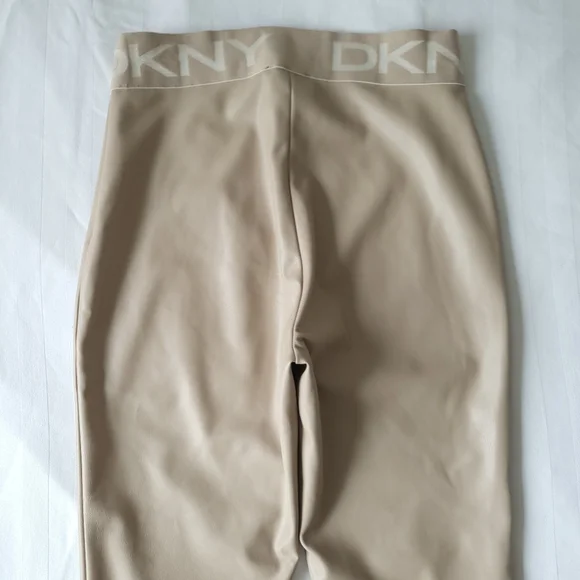 DKNY Faux Leather Leggings/Pants - Picture 10 of 13